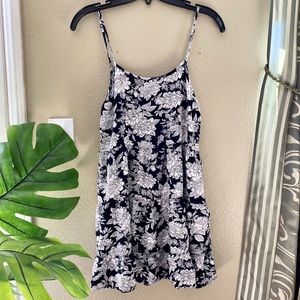 Black and white floral dress